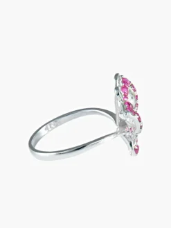 Bague Papillon Rubis Diamants