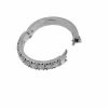 Bague parisienne or blanc diamants signée Cliq certificat HRD