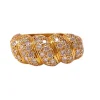 Bague pavage diamants
