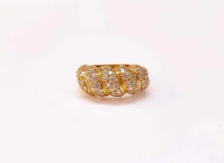 Bague pavage diamants