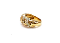 Bague pavage diamants