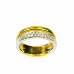 Bague Pavage Diamants 2 ors