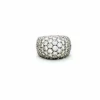 Bague pavée de diamants, en or blanc