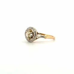 Bague Pavée or jaune diamants