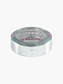 BAGUE PAVEE SAPHIR ROSE