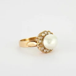 Bague Perle baroque Diamants