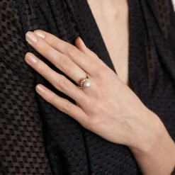 Bague Perle baroque Diamants