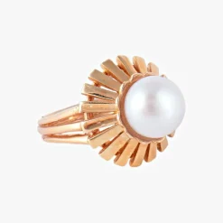 Bague Perle blanche