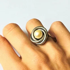 Bague Perle de Culture Or blanc