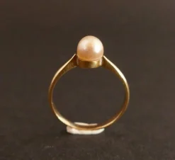 Bague Perle De Culture, Or