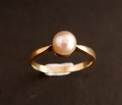 Bague Perle De Culture, Or