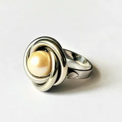 Bague Perle de Culture Or blanc
