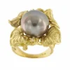 Bague perle de Tahiti et diamants