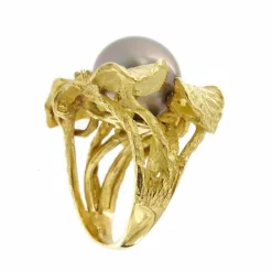 Bague perle de Tahiti et diamants