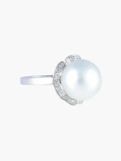 Bague Perle de Tahiti grise