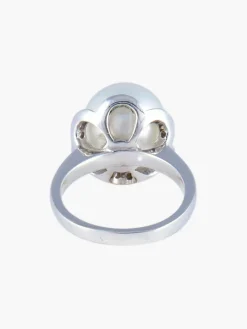 Bague Perle de Tahiti grise