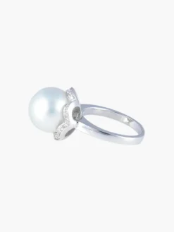Bague Perle de Tahiti grise