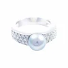 Bague Perle Diamants