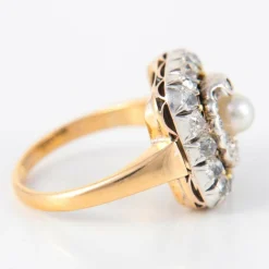 Bague Perle Diamants