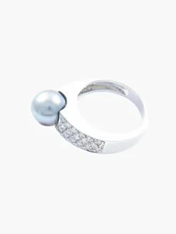 Bague Perle Diamants