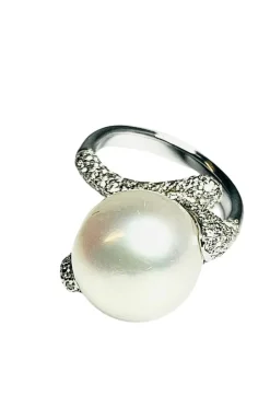 Bague Perle et Diamants