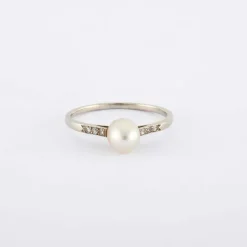 Bague Perle et diamants