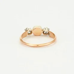 Bague perle et diamants