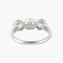 Bague Perle et Diamants