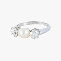 Bague Perle et Diamants