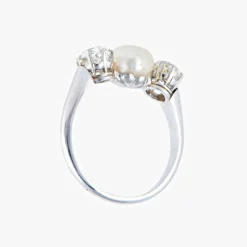 Bague Perle et Diamants