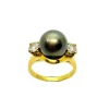 Bague Perle et Diamants Or jaune