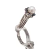 Bague Perle et Saphirs Or