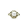 Bague perle géométrique