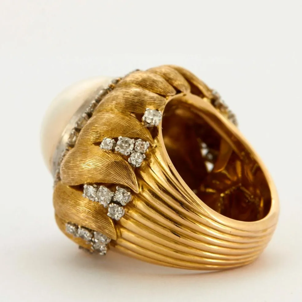 Bague perle MABE Diamants