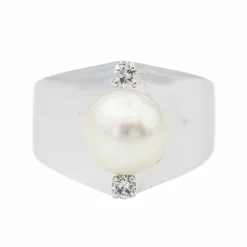 Bague Perle Or blanc Perle