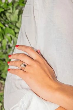 Bague Perle Or blanc Perle