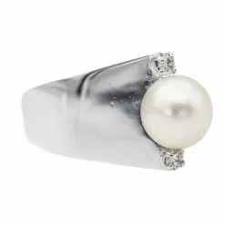 Bague Perle Or blanc Perle