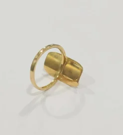 Bague perle or jaune