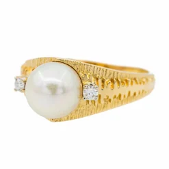Bague Perle Or jaune Perle