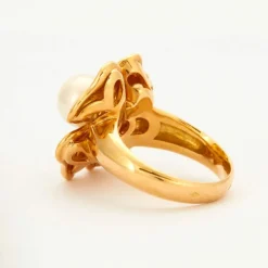 Bague Perle Trèfle