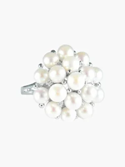 Bague Perles Diamants