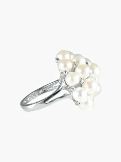 Bague Perles Diamants