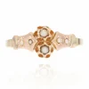 Bague perles fines serti étoilé