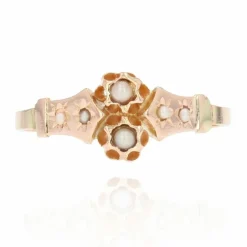 Bague perles fines serti étoilé
