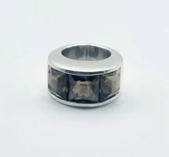 Bague Pianegonda Argent Quartz fumé