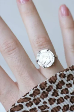 Bague pièce Napoléon 20 cent Francs