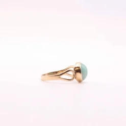 Bague pierre verte Or jaune