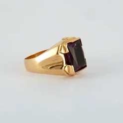 Bague pierre violette