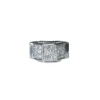 Bague Plans Art Déco platine, diamants
