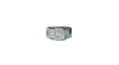 Bague Plans Art Déco platine, diamants